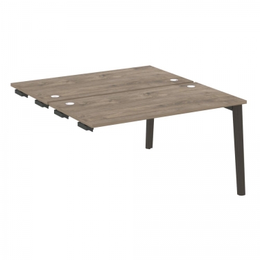 Стол-приставка двойной к опорным элементам Рива ONIX WOOD OW.D.SPR-3.7 Тиквуд Темный/Темный