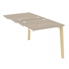 Стол-приставка двойной к опорным элементам Рива ONIX WOOD OW.D.SPR-0.8 Дуб Аттик/Светлый