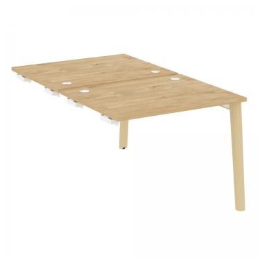 Стол-приставка двойной к опорным элементам Рива ONIX WOOD OW.D.SPR-1.8 Тиквуд Светлый/Светлый