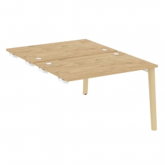 Стол-приставка двойной к опорным элементам Рива ONIX WOOD OW.D.SPR-2.8 Тиквуд Светлый/Светлый