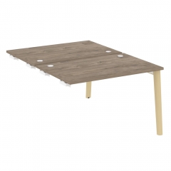 Стол-приставка двойной к опорным элементам Рива ONIX WOOD OW.D.SPR-2.8 Тиквуд Темный/Светлый