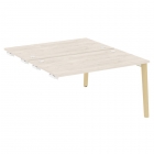 Стол-приставка двойной к опорным элементам Рива ONIX WOOD OW.D.SPR-3.8 Денвер Светлый/Светлый