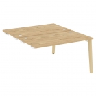 Стол-приставка двойной к опорным элементам Рива ONIX WOOD OW.D.SPR-3.8 Тиквуд Светлый/Светлый