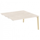 Стол-приставка двойной к опорным элементам Рива ONIX WOOD OW.D.SPR-4.8 Денвер Светлый/Светлый