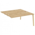 Стол-приставка двойной к опорным элементам Рива ONIX WOOD OW.D.SPR-4.8 Тиквуд Светлый/Светлый