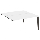 Стол-приставка двойной к опорным элементам Рива ONIX WOOD OW.D.SPR-4.8 Белый Бриллиант/Темный