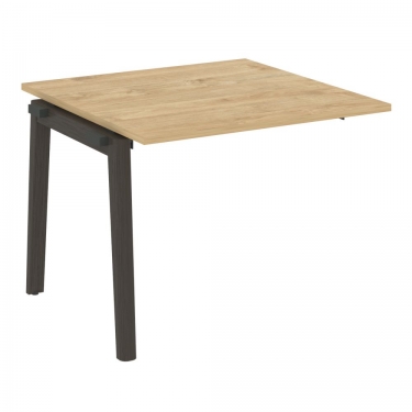 Проходной наборный элемент переговорного стола Рива ONIX WOOD OW.NPRG-1 Тиквуд Светлый/Темный