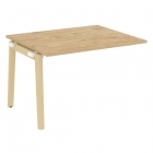 Проходной наборный элемент переговорного стола Рива ONIX WOOD OW.NPRG-2 Тиквуд Светлый/Светлый