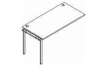 Приставка к рабочей станции Skyland XTEN GLOSS XIGST 1470 Бук Тиара