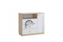 Комод Мебельсон Форсаж MKF-06 Дуб сонома/белый