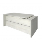 Стол руководителя Рива YALTA LT-B 20 L Снежная Патина