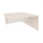 Стол-приставка двойной к опорным элементам Рива ONIX O.D.SPR-3.7 Денвер Светлый/Белый