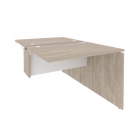 Стол-приставка двойной к опорным элементам Рива ONIX O.D.SPR-1.8 Дуб Аттик/Белый