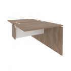 Стол-приставка двойной к опорным элементам Рива ONIX O.D.SPR-1.8 Дуб Аризона/Белый