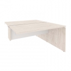 Стол-приставка двойной к опорным элементам Рива ONIX O.D.SPR-3.8 Денвер Светлый/Белый