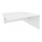 Стол-приставка двойной к опорным элементам Рива ONIX O.D.SPR-4.8 Белый Бриллиант