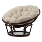 Кресло для отдыха Комфорт Papasan CHAIR MI-003 с подушкой Орех