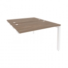 Стол-приставка двойной на П-образном м/к к опорным элем. Рива ONIX O.MP-D.SPR-2.7 Дуб Аризона/Белый