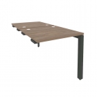 Стол-приставка двойной на П-образном м/к к опорным элем. Рива ONIX O.MP-D.SPR-0.8 Дуб Аризона/Антрацит