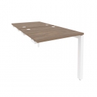 Стол-приставка двойной на П-образном м/к к опорным элем. Рива ONIX O.MP-D.SPR-0.8 Дуб Аризона/Белый