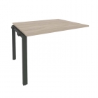 Проходной наборный элемент переговорного стола Рива ONIX O.MP-NPRG-2 Дуб Аттик/Антрацит