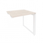 Стол-приставка на О-образном м/к к опорным элементам Рива ONIX O.MO-SPR-0.7 Денвер Светлый/Белый