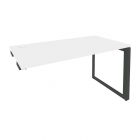 Стол-приставка на О-образном м/к к опорным элементам Рива ONIX O.MO-SPR-3.7 Белый Бриллиант/Антрацит