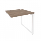Стол-приставка на О-образном м/к к опорным элементам Рива ONIX O.MO-SPR-0.8 Дуб Аризона/Белый