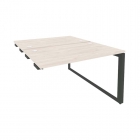 Стол-приставка двойной на О-образном м/к к опорым элем. Рива ONIX O.MO-D.SPR-2.7 Денвер Светлый/Антрацит