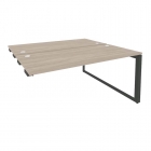 Стол-приставка двойной на О-образном м/к к опорым элем. Рива ONIX O.MO-D.SPR-4.7 Дуб Аттик/Антрацит