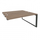 Стол-приставка двойной на О-образном м/к к опорым элем. Рива ONIX O.MO-D.SPR-4.7 Дуб Аризона/Антрацит