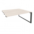 Стол-приставка двойной на О-образном м/к к опорым элем. Рива ONIX O.MO-D.SPR-4.7 Денвер Светлый/Антрацит