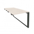Стол-приставка двойной на О-образном м/к к опорым элем. Рива ONIX O.MO-D.SPR-0.8 Денвер Светлый/Антрацит