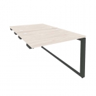 Стол-приставка двойной на О-образном м/к к опорым элем. Рива ONIX O.MO-D.SPR-1.8 Денвер Светлый/Антрацит