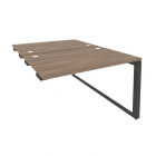 Стол-приставка двойной на О-образном м/к к опорым элем. Рива ONIX O.MO-D.SPR-2.8 Дуб Аризона/Антрацит