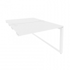 Стол-приставка двойной на О-образном м/к к опорым элем. Рива ONIX O.MO-D.SPR-2.8 Белый Бриллиант