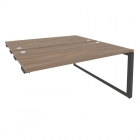 Стол-приставка двойной на О-образном м/к к опорым элем. Рива ONIX O.MO-D.SPR-4.8 Дуб Аризона/Антрацит
