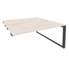 Стол-приставка двойной на О-образном м/к к опорым элем. Рива ONIX O.MO-D.SPR-4.8 Денвер Светлый/Антрацит