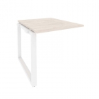 Проходной наборный элемент переговорного стола Рива ONIX O.MO-NPRG-0 Денвер Светлый/Белый