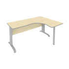 Стол криволинейный правый Рива Riva ПЛ.СА-4 Пр Клен/Металлик