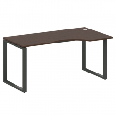 Стол криволинейный правый на О-образном м/к Рива METAL SYSTEM БО.СА-1 Пр Венге/Антрацит