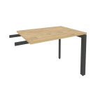 Брифинг-приставка на П-образном м/к Рива ONIX O.MP-BR-9 Тиквуд Светлый/Антрацит