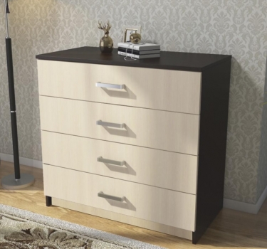 Комод Стиль КМ-021 Дуб молочный/венге