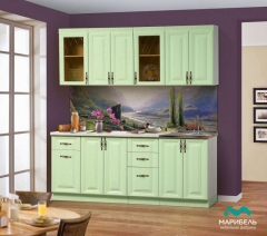 Кухонный гарнитур Веста 2,0 МАГ-РИВЕР Зеленая патина/Белый