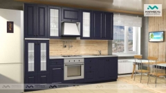 Кухонный гарнитур Вена 2,8 м МАГ-РИВЕР Дуб Чернильный/Белый