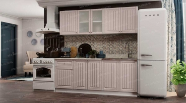 Кухня МАГ-РИВЕР Хозяюшка 2,0 м Белый/Мускат глянец