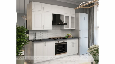 Кухонный гарнитур Герда 2,0 м МАГ-РИВЕР Альберо Браш Грей