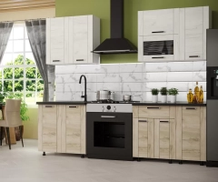 Кухня Диана 4-У фасад Лофт 1,8 м МАГ-РИВЕР Белый/Дуб крафт серый/Дуб крафт белый