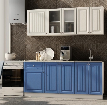 Кухня МАГ-РИВЕР Хозяюшка 1,8 м Белый/Мускат глянец