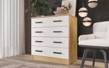 Комод к800 МАГ-РИВЕР Дуб вотан/Белый